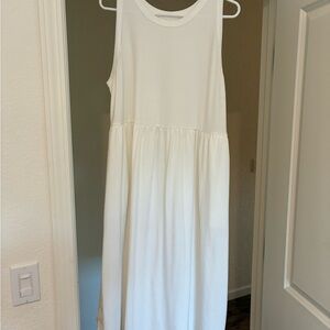 A New Day White Sleeveless Midi Dress